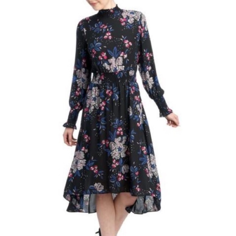 Nanette Lepore Floral High Low Dress Size 10